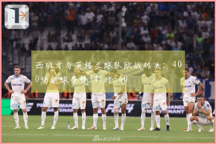 西班牙与英格兰球队欧战对决：400场进球争锋541对540