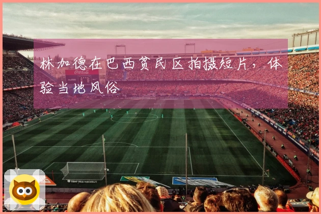 林加德在巴西贫民区拍摄短片，体验当地风俗